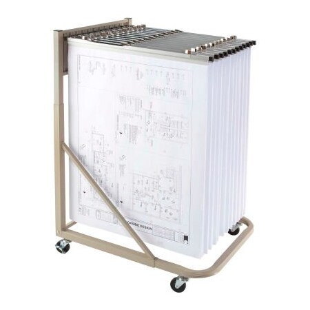 Brookside Design, Llc Brookside Design Rolling Blueprint Stand W/Dozen Pivot Hangers MRWH